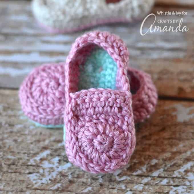 Crochet Baby Loafers Pattern - baby 