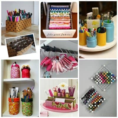 30+ Organization Ideas and Tips - Crafts by Amanda - Craft Collections