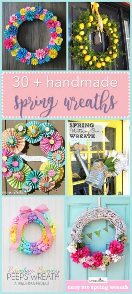 Spring Wreaths: 30+ DIY ideas from Easter, succulent, flower and ...