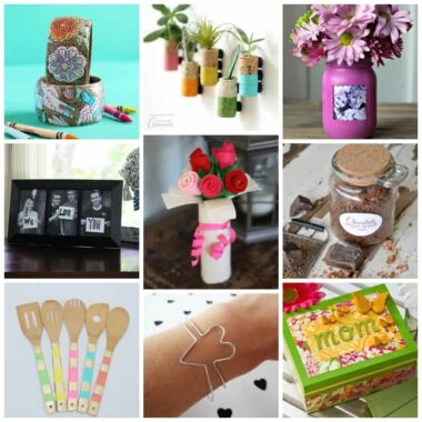 These Mother's Day Gift Ideas are sure to bring a smile to your mom's face on Mother's Day. A roundup of great adult crafts to shower your mom with love!
