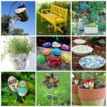 These DIY garden crafts are the perfect projects to display throughout your garden. These crafts are a fun & creative way to personalize your garden space!