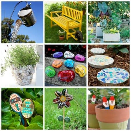 These DIY garden crafts are the perfect projects to display throughout your garden. These crafts are a fun & creative way to personalize your garden space!