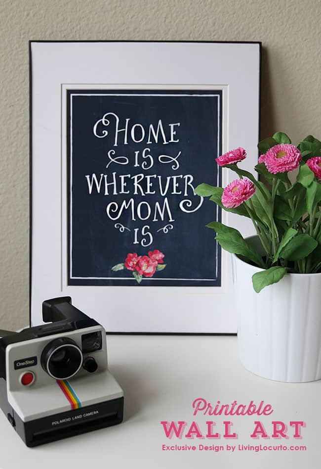 Gift mom with a precious Mother's Day printable photo!