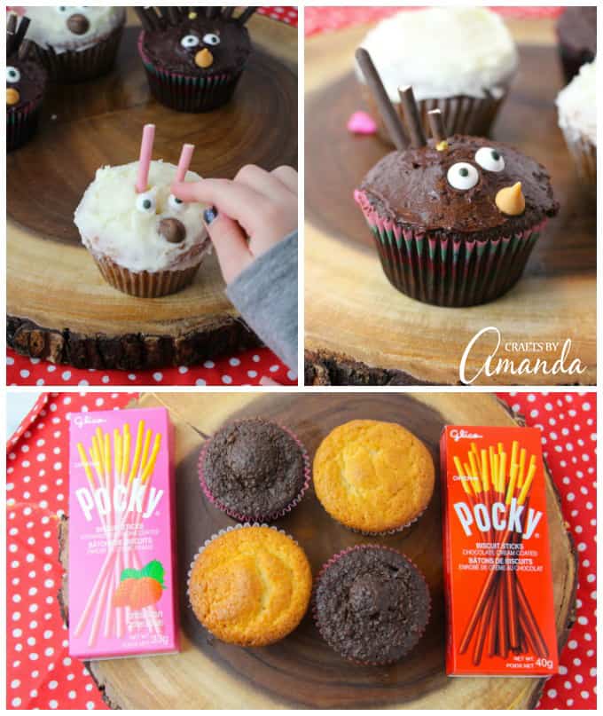 So much fun making porcupine cupcakes, and they're easy enough for kids to help with!