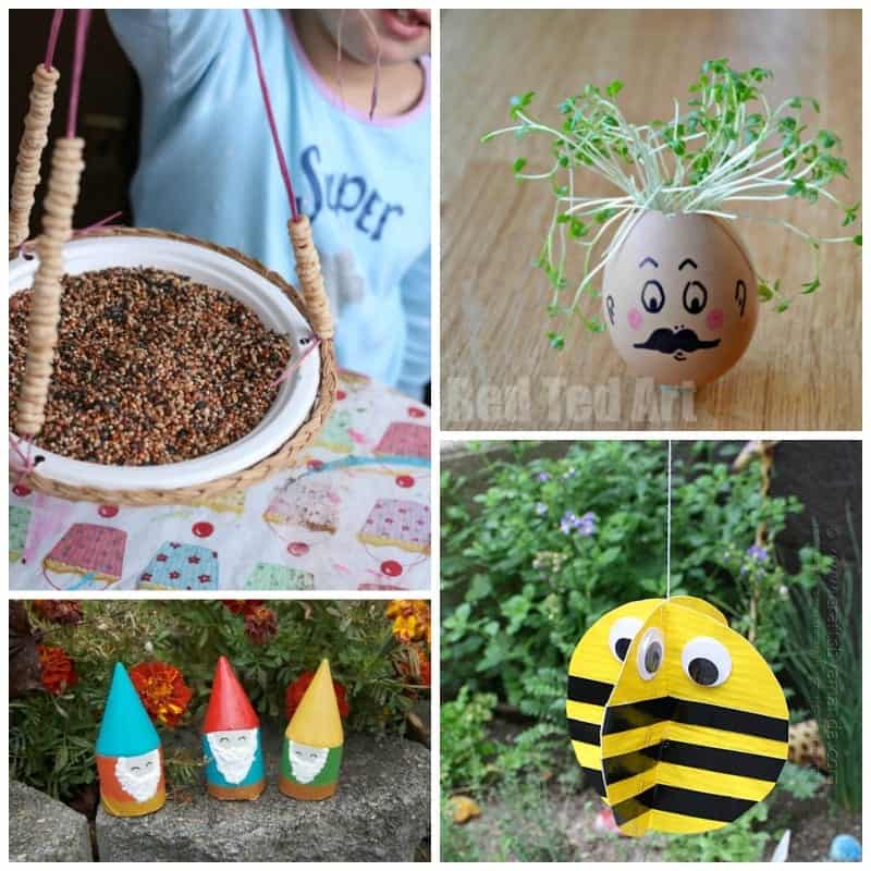 Simple and fun kids garden craft ideas!