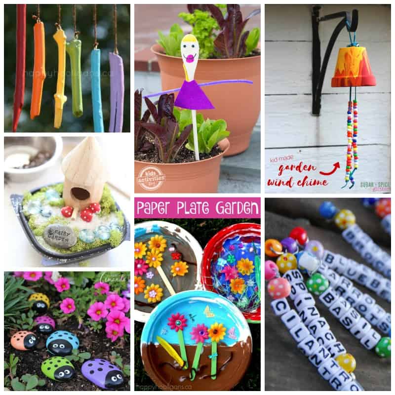 Kid's Garden Crafts: 28+ creative ideas for the little ones - KiDs GarDen Craft RounDup