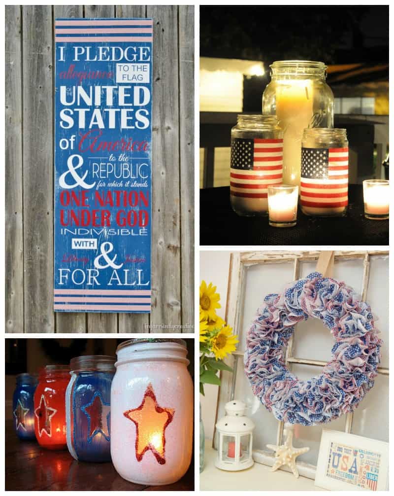 Easy home decor Memorial Day crafts