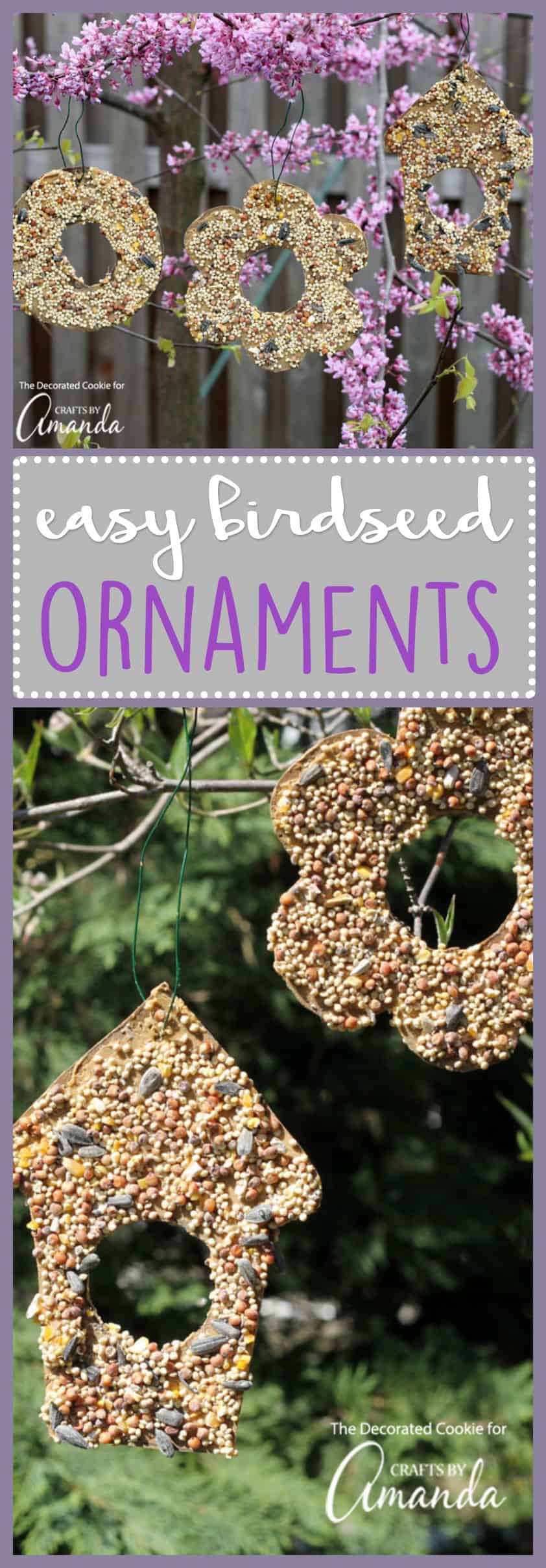 Birdseed Ornaments a fun and simple kidfriendly and birdfriendly craft.
