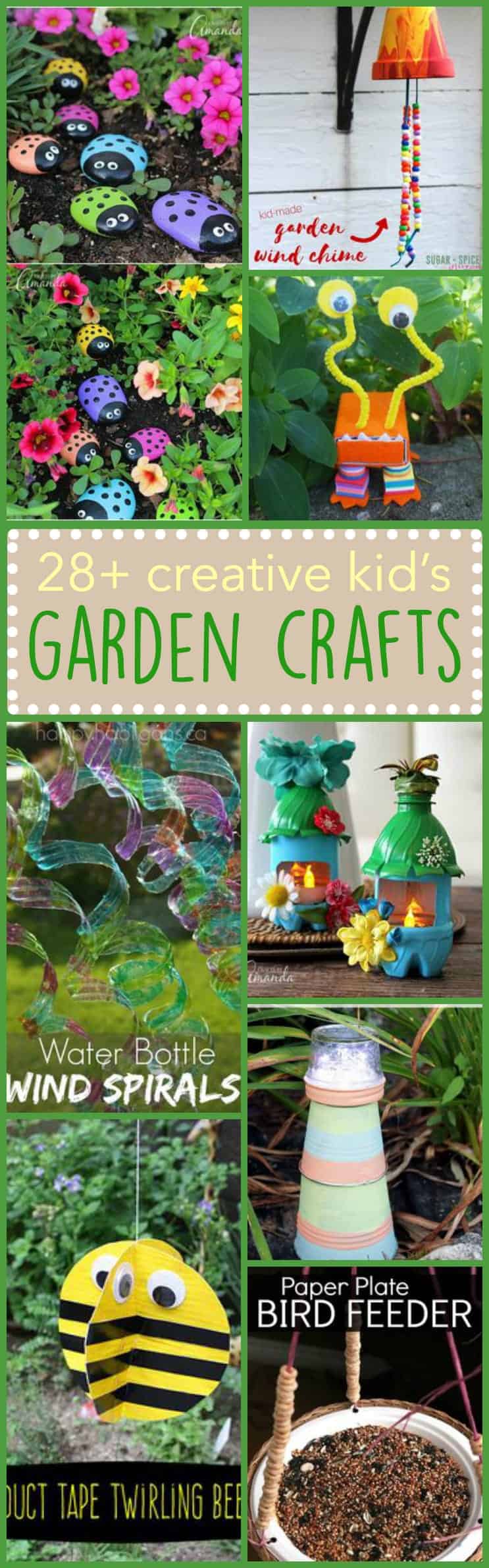 Kid's Garden Crafts: 28+ creative ideas for the little ones