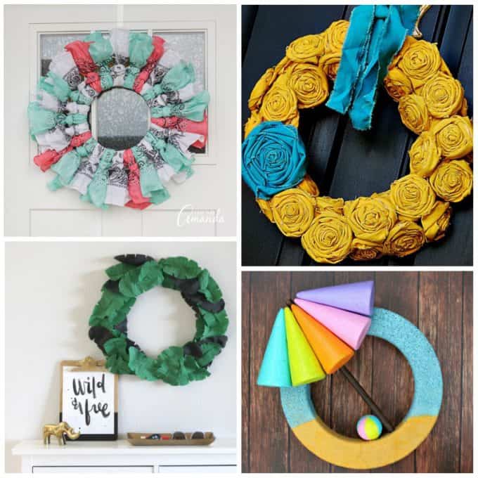 DIY Summer Wreaths 20 Beautiful Statement Wreaths For Summer   SUMMER WREATH ROUNDUP 3 1 680x680 