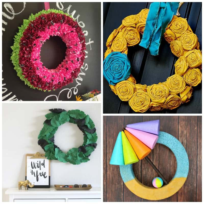 DIY Summer Wreaths: 20+ beautiful statement wreaths for summer!