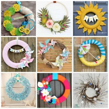 These 20+ DIY Summer Wreaths are the perfect adult craft to ring in the warmer weather. Create your own gorgeous staple piece to display on your front door!
