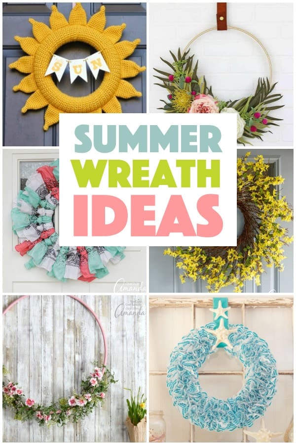 DIY Summer Wreaths: 20+ beautiful statement wreaths for summer!