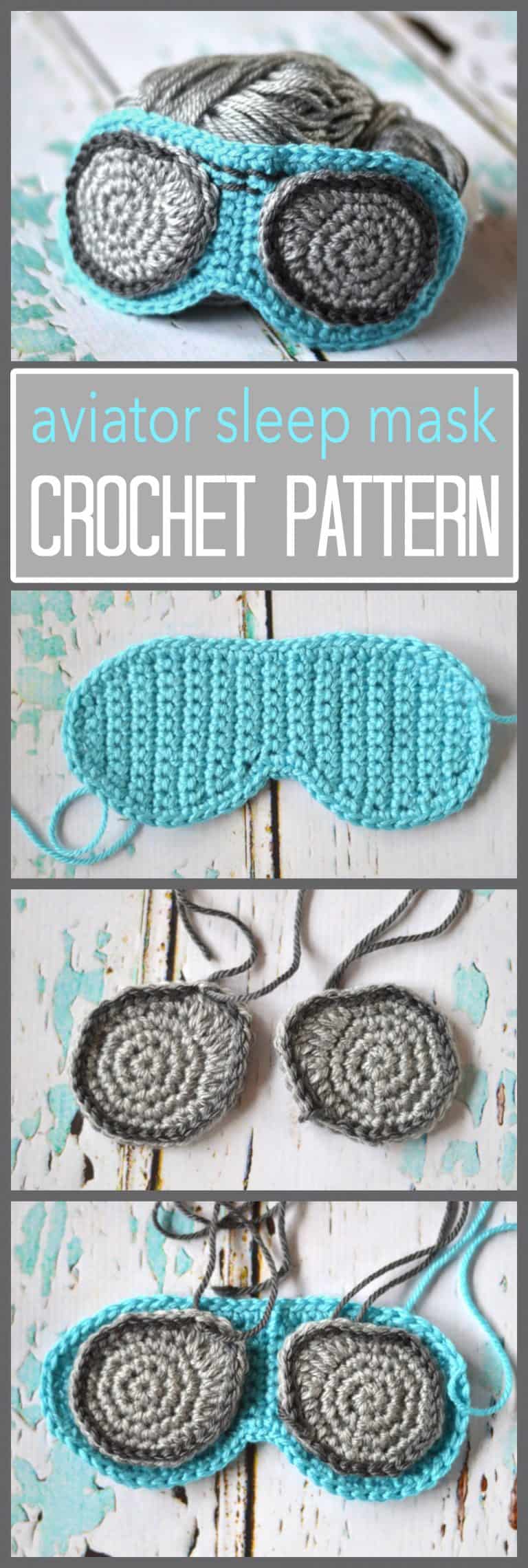 Aviator Sunglasses Sleep Mask sleep in style with this cute crochet