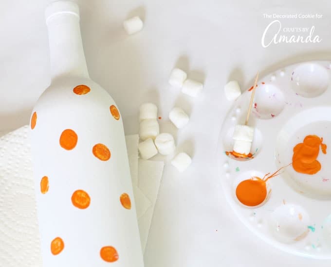 Use mini marshmallows to add colored polka dots