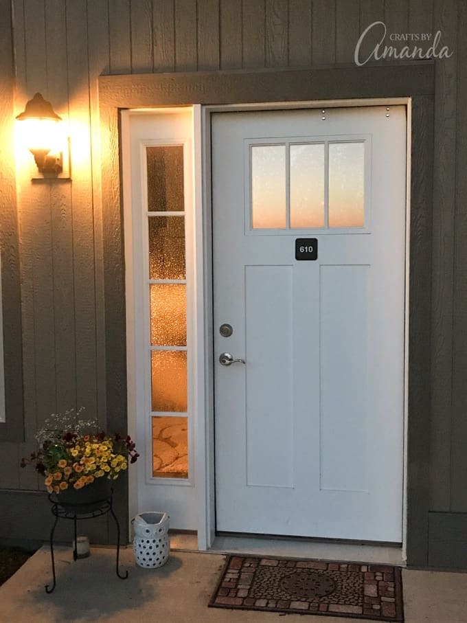 HOME DIY x CRICUT FRONT DOOR FROSTED GLASS 