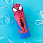 Make an easy and fun Cardboard Tube Spiderman with your kids. It's simply perfect for imaginative play and just in time for the upcoming movie!