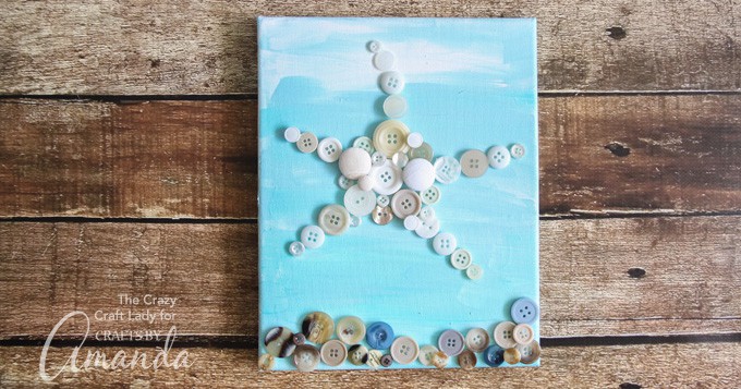 Button Starfish Wall Art