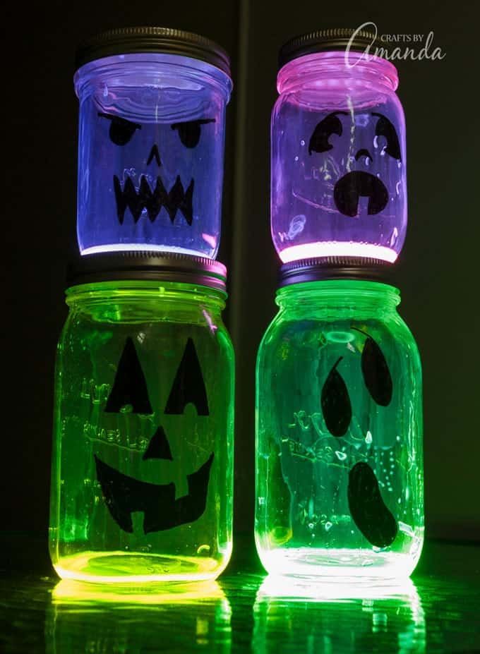 glowing jars