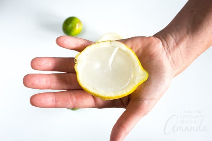 Holding a Lemon Lime Votive Candle