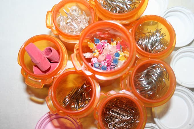 pill bottle craft organization