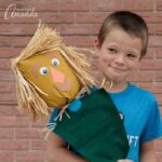 How to make a paper bag scarecrow