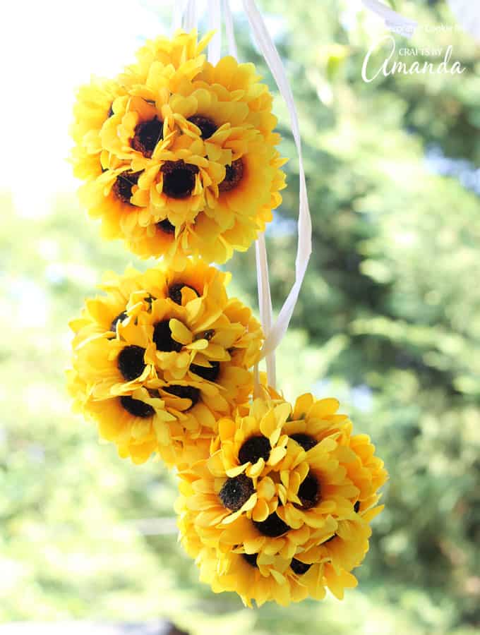 1 Piece Home Decor Pomander Sunflower Kissing Ball