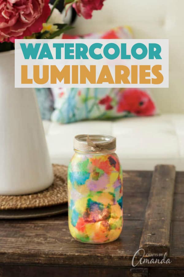 Watercolor Luminaries