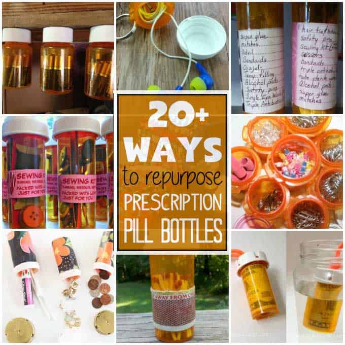 Ways to reuse pill bottles