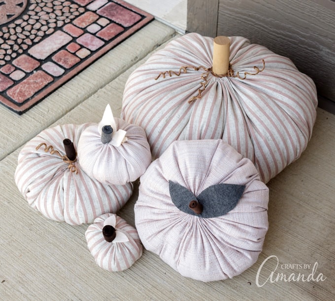 How to make cute fabric pumpkins