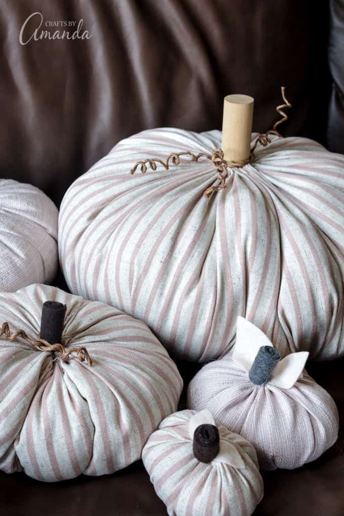 Pumpkins made from fabric