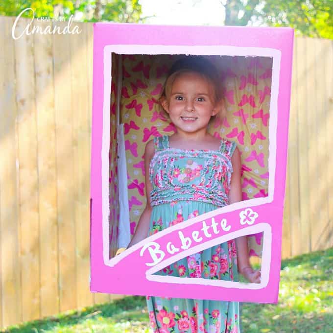 diy barbie box costume