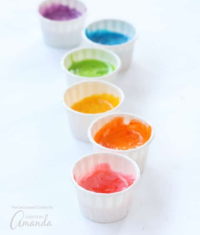 Marshmallow Edible Paint in cups