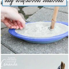 While you won't want to try floating it, this DIY concrete and driftwood sailboat is a breezy nautical or coastal decor idea for your home or cottage.