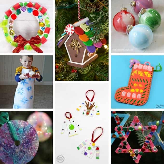 lots of Christmas crafts for the kids to make