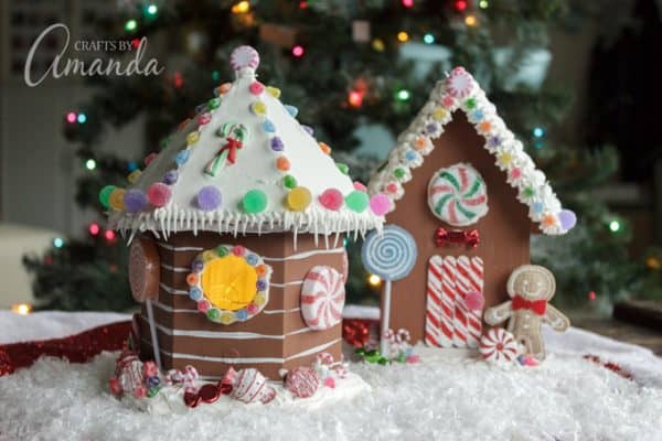 Birdhouse Gingerbread House - Crafts by Amanda - Christmas Crafts