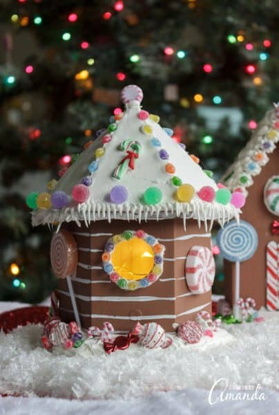 Birdhouse Gingerbread House - Crafts by Amanda - Christmas Crafts