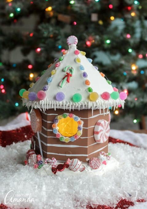 Birdhouse Gingerbread House - Crafts by Amanda - Christmas Crafts