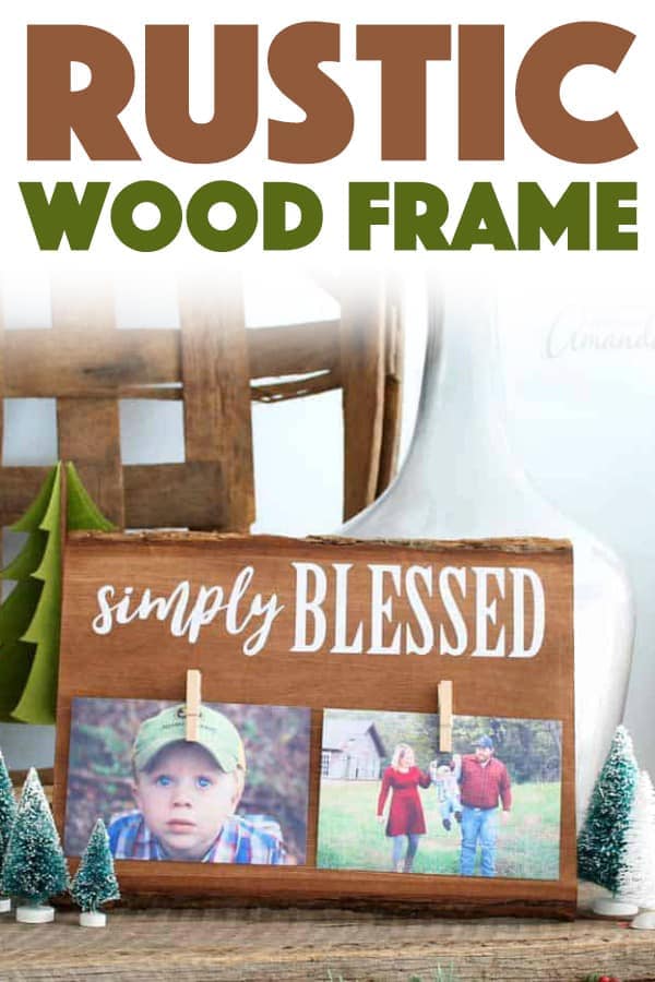 Wooden Photo Frame, Birthday Gifts for Wife from Husband DIY Photo Holder,  Thanksgiving Day Gifts Picture Frame