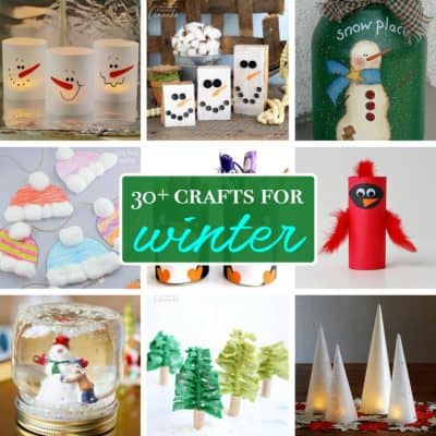 Winter Crafts: a collection of 30+ winter crafts for all ages!