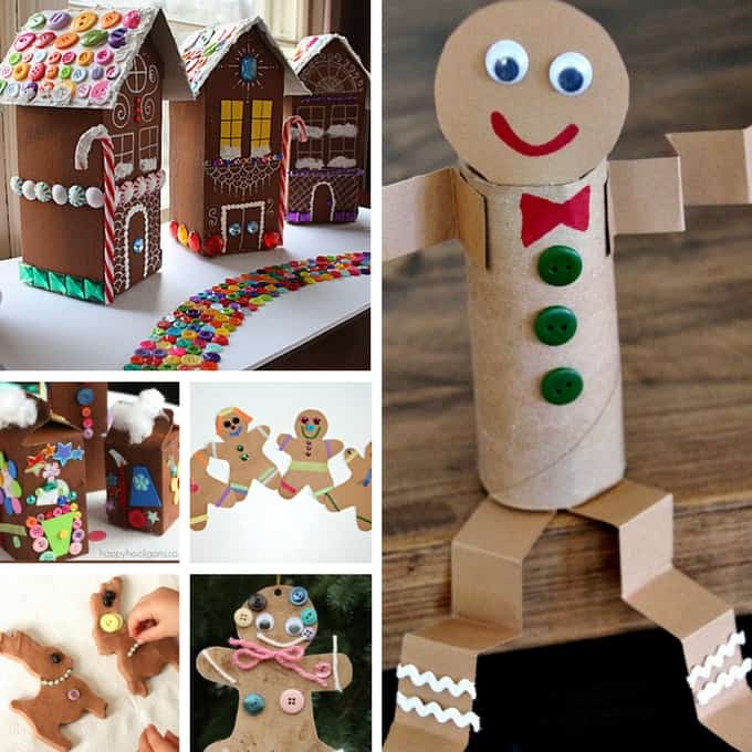 gingerbread crafts collage