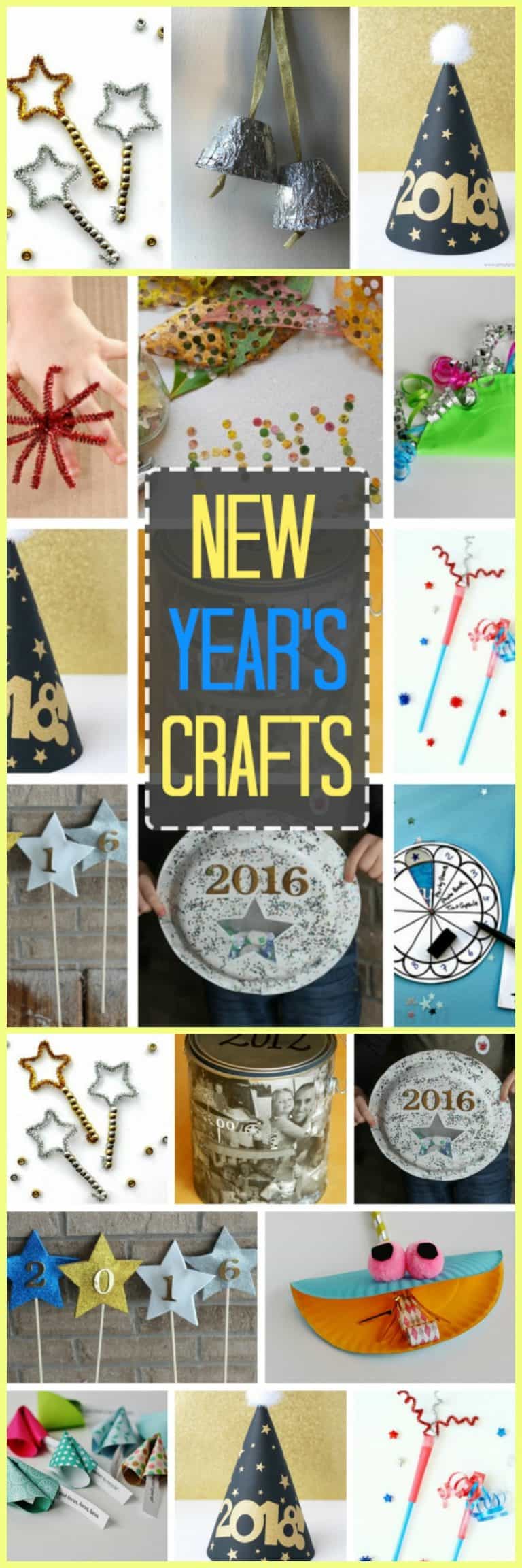 New Year's Crafts keep kids occupied while waiting for the new year's