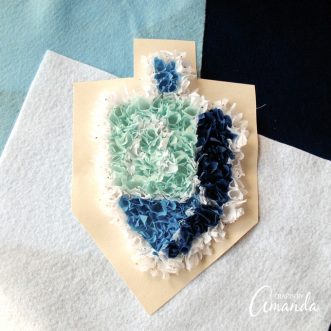How to make a Puffy Dreidel Craft