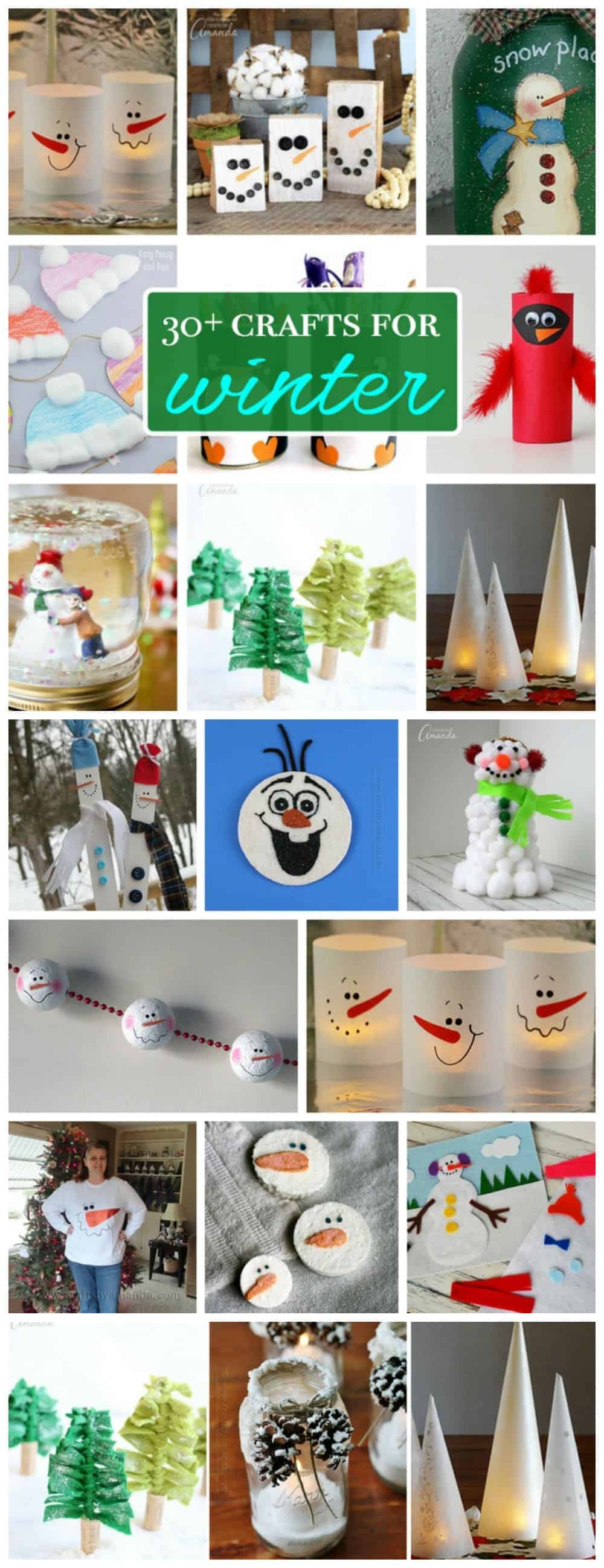 Winter Crafts: We have everything from crafts inspired by our feathered friends, to snowflake and snowman crafts, and of course some mason jar crafts!