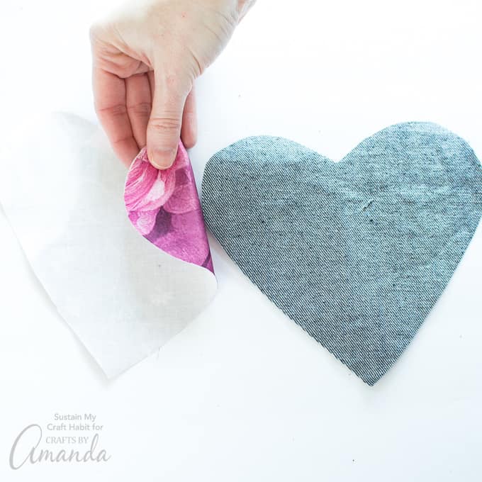 tissue paper heart garland diy