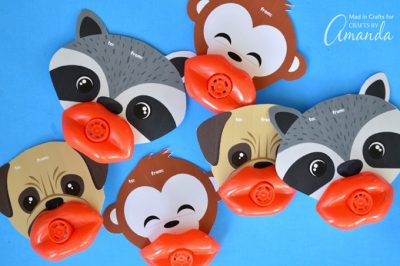 Lip Whistle Valentines: a fun non-candy Valentine alternative!
