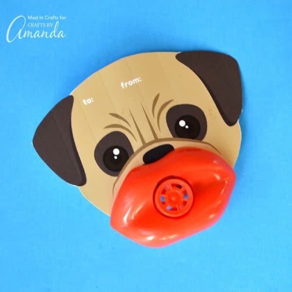 Lip Whistle Valentines: a fun non-candy Valentine alternative!