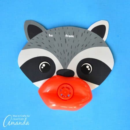 Lip Whistle Valentines: a fun non-candy Valentine alternative!