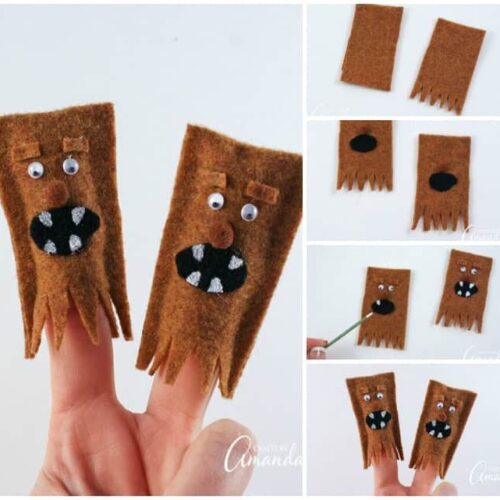 Adorable Wookiee Finger Puppets for creative play with kids!