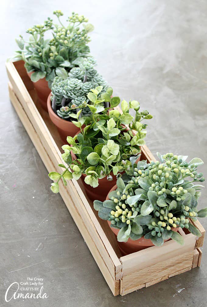 Wood Shim Planter Box